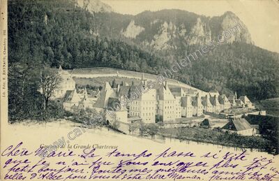 Carte postale ancienne Couvent de la Grande Chartreuse — Saint-Pierre-de-Chartreuse (Isère)