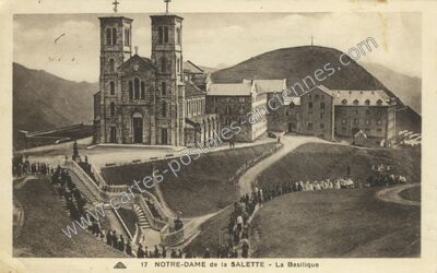 Carte postale ancienne N D'de la Salettte — La Salette-Fallavaux (Isère)
