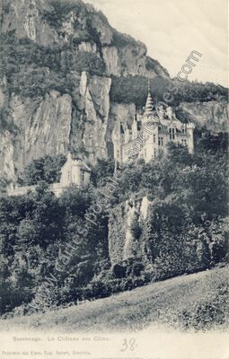 Carte postale ancienne Chateau des Cotes — Sassenage (Isère)