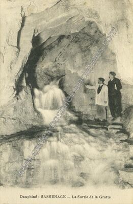 Carte postale ancienne Grotte de Sassenage — Sassenage (Isère)