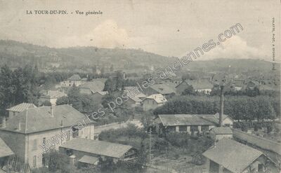 Carte postale ancienne Vue générale — La Tour-du-Pin (Isère)