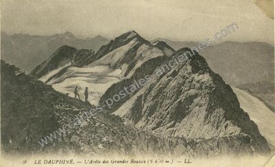 Carte postale ancienne Les Grandes Rousses — Vaujany (Isère)