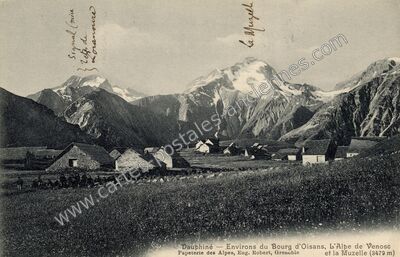 Carte postale ancienne Alpe de Venosc — Vénosc (Isère)