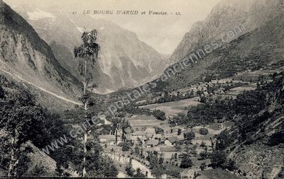 Carte postale ancienne Arud — Vénosc (Isère)
