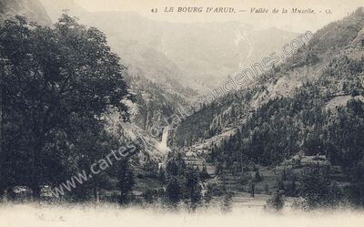 Carte postale ancienne Vallee de la Muselle — Vénosc (Isère)