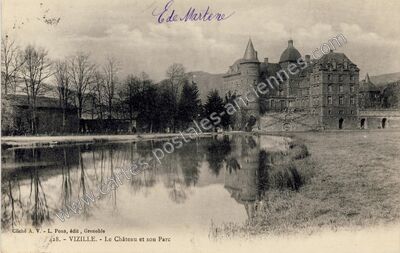 Carte postale ancienne Chateau de Vizille — Vizille (Isère)