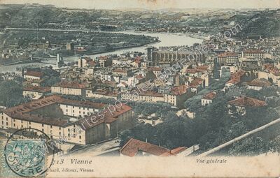 Carte postale ancienne Vue générale — Vienne (Isère)