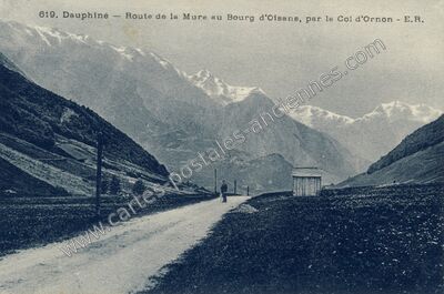 Carte postale ancienne Col d'Ornon — Chantelouve (Isère)