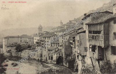 Carte postale ancienne Pont en Royans — Pont-en-Royans (Isère)