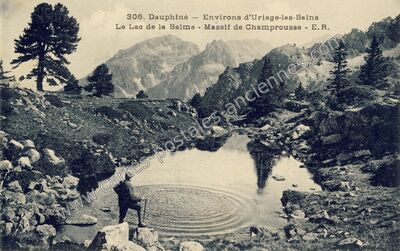 Carte postale ancienne Lac de la Balme — Chamrousse (Isère)
