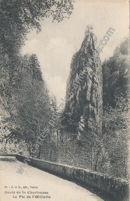 Carte postale ancienne Pic de l'Oeillette — Saint-Laurent-du-Pont (Isère)
