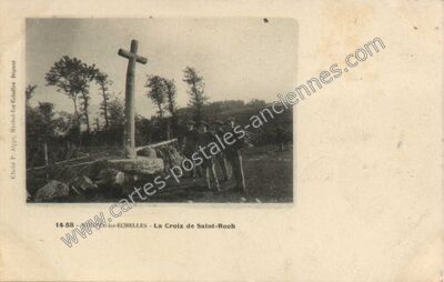 Carte postale ancienne La Croix de Saint-Roch — Miribel-les-Échelles (Isère)