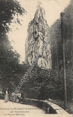 Carte postale ancienne Pic de L'Oeillette — Saint-Laurent-du-Pont (Isère)