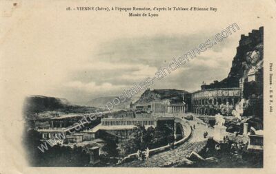 Carte postale ancienne À l'époque Romaine, d'après le Tableau d'Etienne Rey Musée de Lyon — Vienne (Isère)