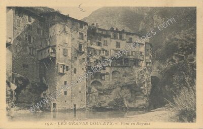 Carte postale ancienne Les Grands Goulets — Pont-en-Royans (Isère)