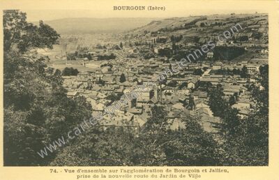 Carte postale ancienne Bourgoin — Bourgoin-Jallieu (Isère)