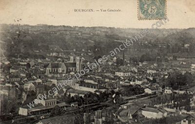 Carte postale ancienne Bourgoin — Bourgoin-Jallieu (Isère)