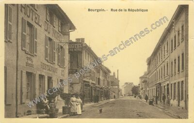 Carte postale ancienne Bourgoin — Bourgoin-Jallieu (Isère)