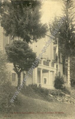 Carte postale ancienne Chateau de Quirieu — Bouvesse-Quirieu (Isère)