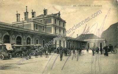 Carte postale ancienne La Gare — Grenoble (Isère)