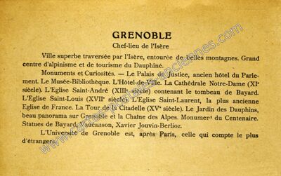 Carte postale ancienne Chef-lieu de l'Isère — Grenoble (Isère)