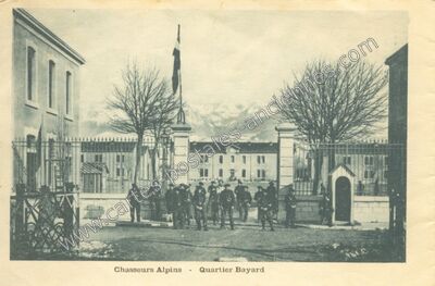Carte postale ancienne Chasseurs Alpins — Grenoble (Isère)