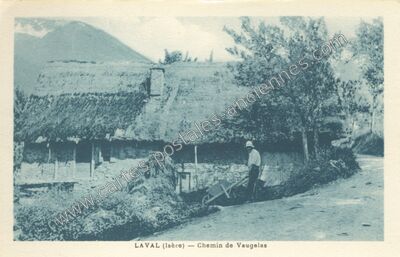 Carte postale ancienne Laval — (Isère)