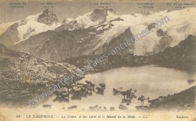 Carte postale ancienne Pic de la Grave — La Grave (Hautes-Alpes)