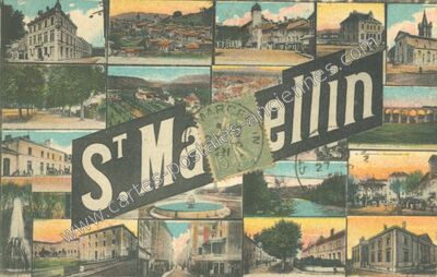 Carte postale ancienne St Marcellin — Saint-Marcellin (Isère)