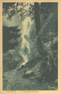 Carte postale ancienne Cascade de l'Oursiere — Villard-Notre-Dame (Isère)