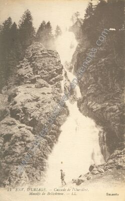 Carte postale ancienne Cascade de l'Oursiere — Villard-Notre-Dame (Isère)