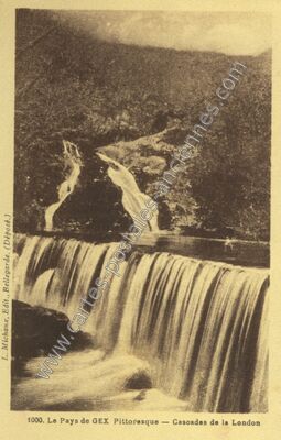 Carte postale ancienne Cascade de la London — Non Localisée (Jura)