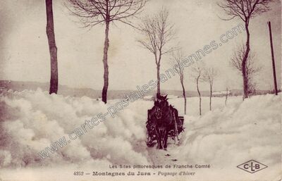Carte postale ancienne Montagnes du Jura — Non Localisée (Jura)