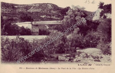 Carte postale ancienne Pont de la Pile — Non Localisée (Jura)