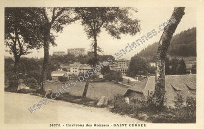 Carte postale ancienne St Cergue — Non Localisée (Jura)