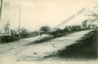Carte postale ancienne Vu venant d'Eclans — Our (Jura)