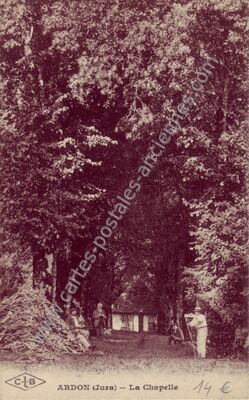 Carte postale ancienne La Chapelle — Ardon (Jura)