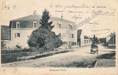 Carte postale ancienne Aumont — Aumont (Jura)