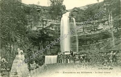 Carte postale ancienne Le Saut Girard — Bonlieu (Jura)