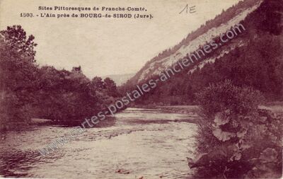Carte postale ancienne L'Ain près de BOURG-de-SIROD — Bourg-de-Sirod (Jura)