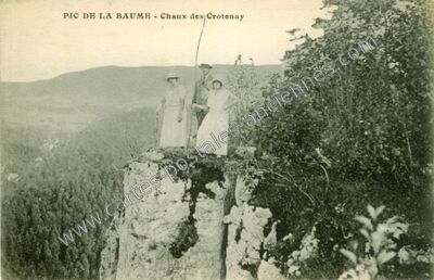 Carte postale ancienne Pic de la Baume — Chaux-des-Crotenay (Jura)