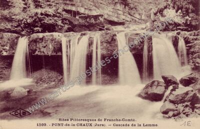 Carte postale ancienne Pont de la Chaux — Chaux-des-Crotenay (Jura)