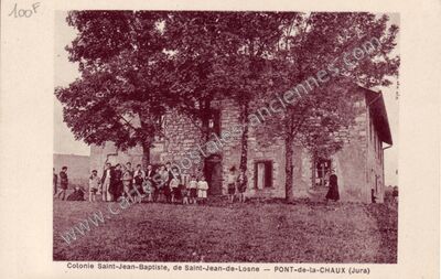 Carte postale ancienne Pont de la Chaux — Chaux-des-Crotenay (Jura)