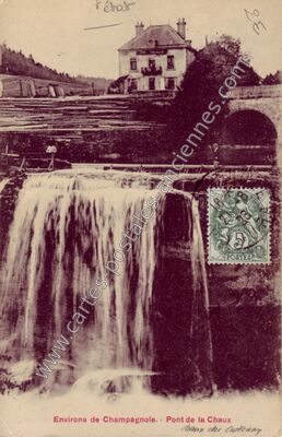 Carte postale ancienne Pont de la Chaux — Chaux-des-Crotenay (Jura)