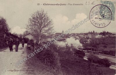 Carte postale ancienne Clairvaux du Jura — Clairvaux-les-Lacs (Jura)