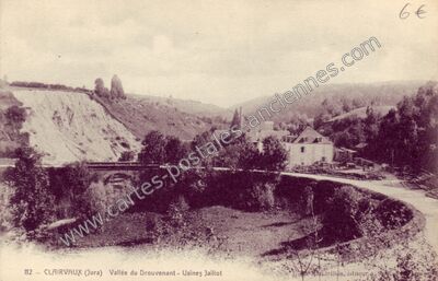 Carte postale ancienne Clairvaux du Jura — Clairvaux-les-Lacs (Jura)