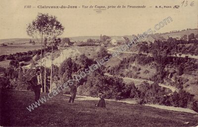 Carte postale ancienne Clairvaux du Jura — Clairvaux-les-Lacs (Jura)