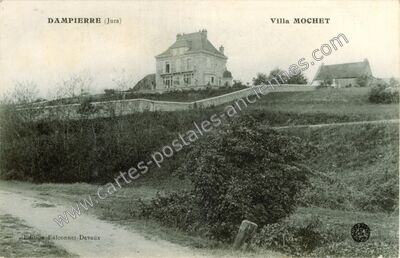 Carte postale ancienne Villa Mochet — Dampierre (Jura)