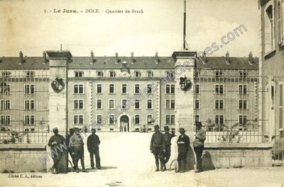Carte postale ancienne Le Juva. - Quartier de Brack — Dole (Jura)