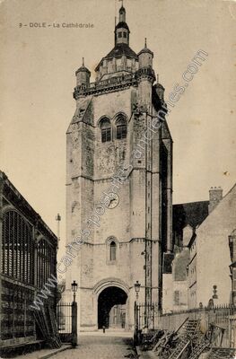 Carte postale ancienne La Cathédrale — Dole (Jura)